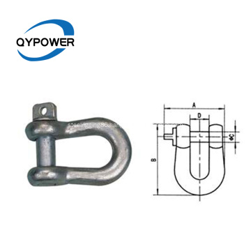 Bolt type anchor shackle